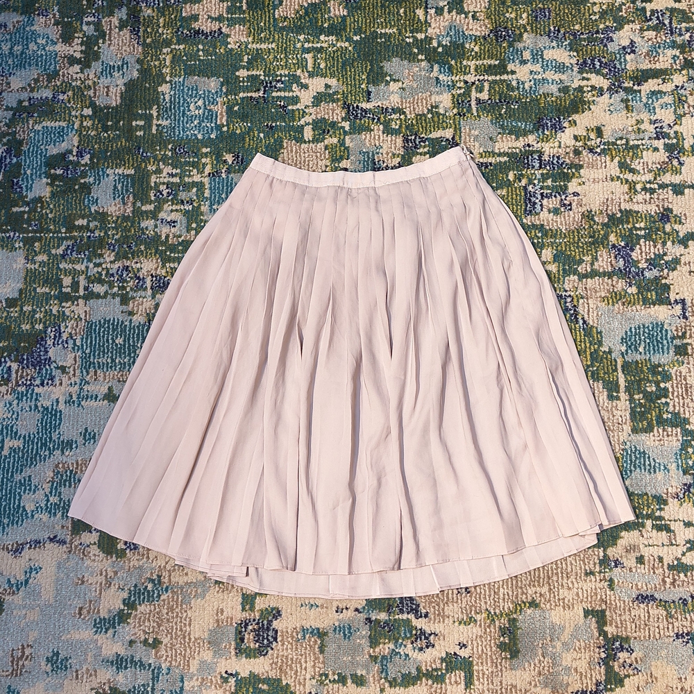Ann Taylor Light Pink Pleated Skirt